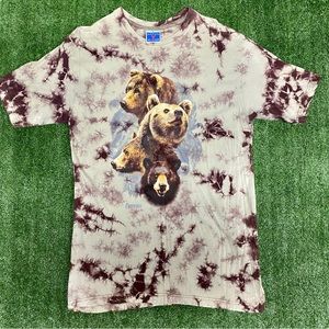 Pyrenees Grizzly Bear Tie Dye Tourist Size: L